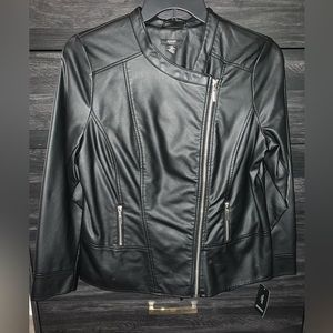 *Donated Alfani faux leather biker jacket